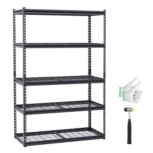Storage Shelves 5 Tier Adjustable Heavy Duty Garage Shelving Units 3000 lbs