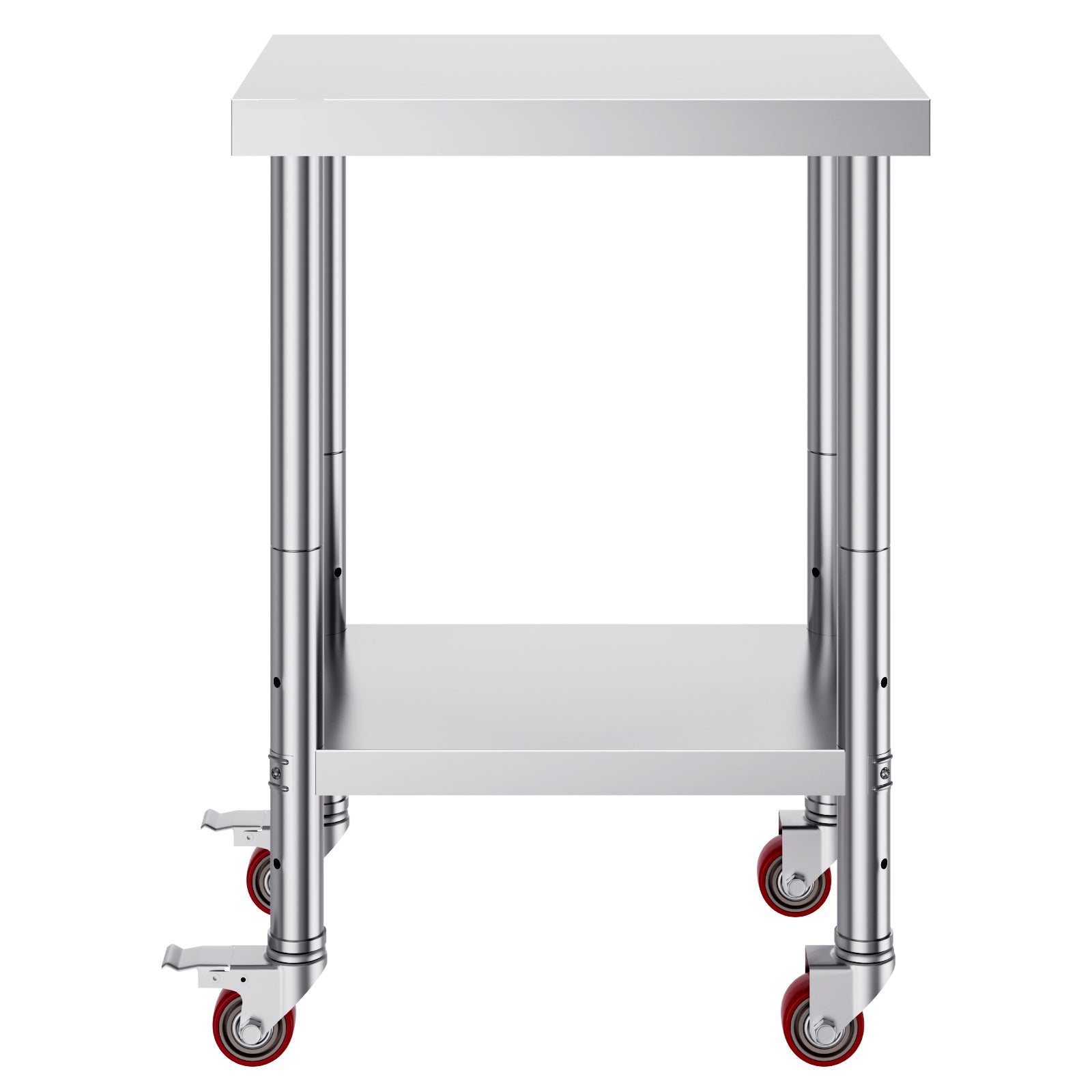 Stainless Steel Work Table - 24x18 Inch Adjustable Height Prep Station