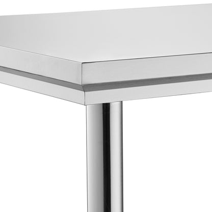 24 Inch Stainless Steel Kitchen Work Table - Steel Gray