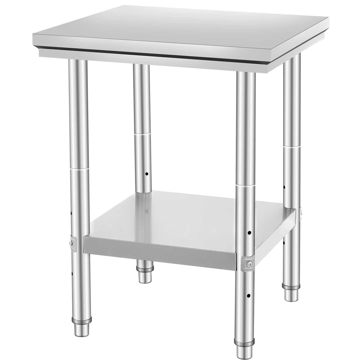 24 Inch Stainless Steel Kitchen Work Table - Steel Gray