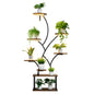 Plant Stand Indoor with Grow Lights, 62 in Tall 8-Tier Lighted Plant Shelf, Metal Corner Plants Holder, 3 Timer & 10 Brightness, Tree-Shaped Flower Display Rack for Living Room Balcony Decor