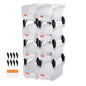 Plastic Stackable Storage Bins, 10.9 x 5.5 x 5.1 inch (8 Pack), Plastic Containers for Organizing & Storage Bins for Closet, Garage, Small Parts, Office Supplies, Other Accessories, Transparent
