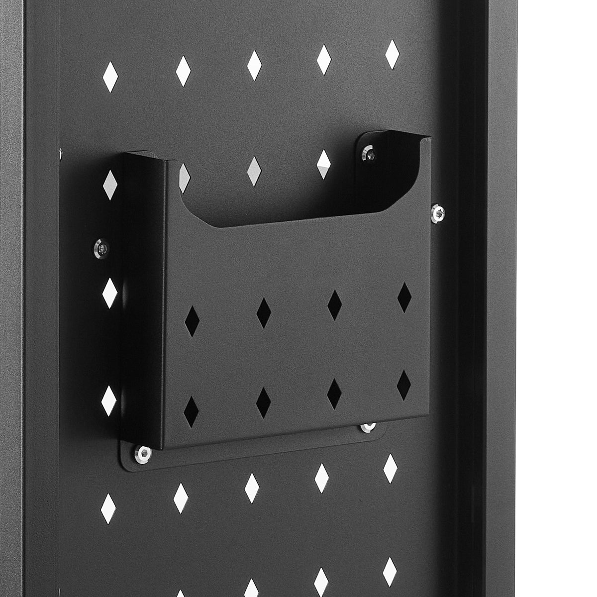 Large Black Rolling Book Cart - 3 Tier Storage Shelf