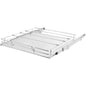 21"Wx20"Dx2.5"H Silver Metal Pull Out Cabinet Organizer