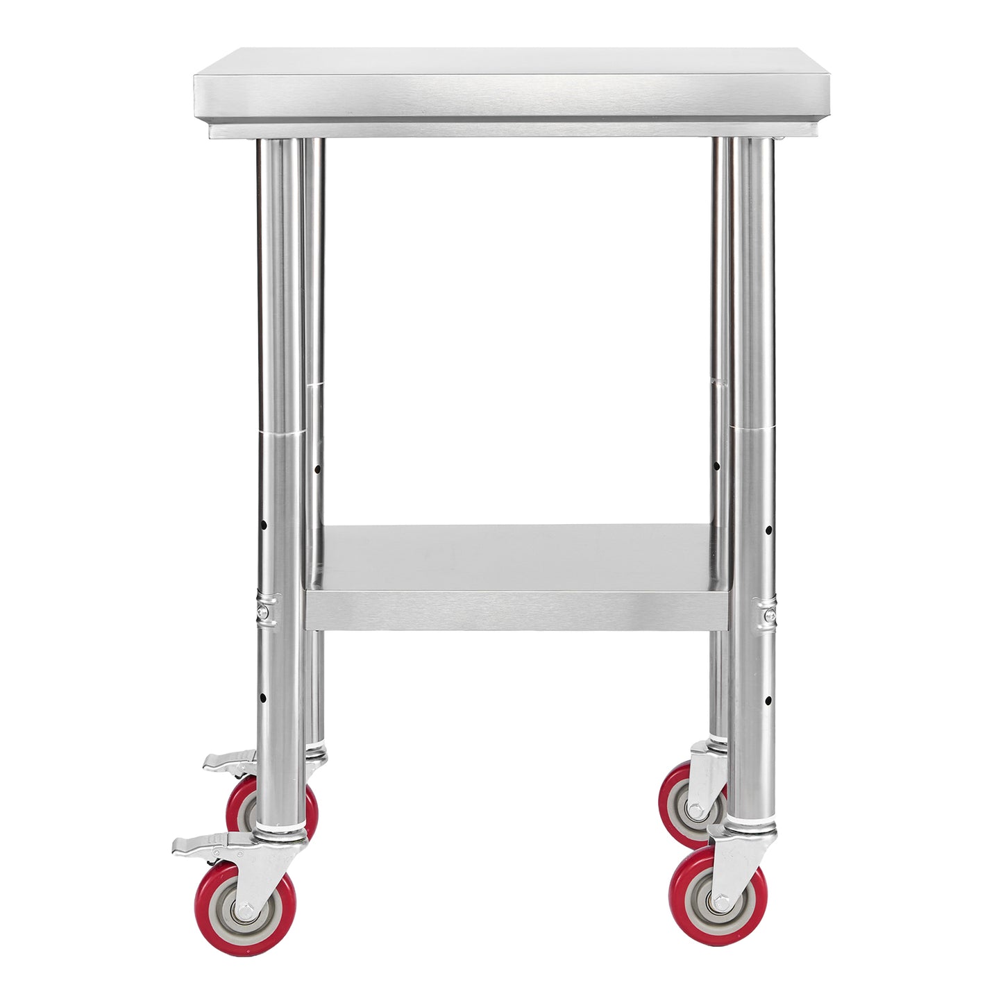 Stainless Steel Prep Table - 24 x 18 Inch Adjustable Workstation
