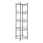 5 Tiers Water Jug Holder Single Row Water Bottle Rack for 5 Bottles Black