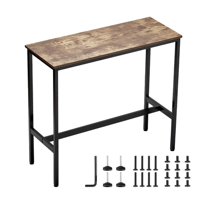 Bar Table Height Pub Table Cocktail Coffee Counter Kitchen Dining 39x16x35.5 in