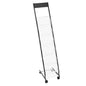 Brochure Display Rack, Narrow 6-Tier Magazine Literature Display Stand with Wheels, Metal Floor Standing Magazine Rack, Movable Newspaper Catalog Holders for Shop Exhibitions Office (6 Pockets)