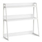 Desktop Bookshelf, 2-Tier Desktop Storage Organizer, 37.4" x 12.6" x 35.4" Office Desk Storage Rack Display Shelf, Desktop Bookshelf Hutch with Anti-Slip Feet Pads for Office, Home & Dorm, White