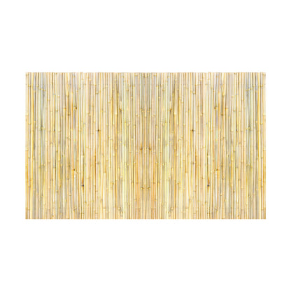 Natural Rolled Bamboo Fence Bamboo Panel 4 ft H x 8 ft L x 0.75 in D.