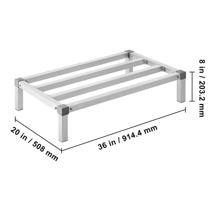 Heavy-Duty Aluminum Storage Rack - 1000 lb Capacity for Living Room