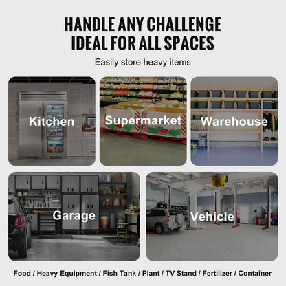 Heavy-Duty Aluminum Storage Rack - 1000 lb Capacity for Living Room