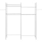 Over The Washer and Dryer Storage Shelf, 4 Tier Laundry Room Drying Rack with Hanger Rod and Hooks, Adjustable Over Washer and Dryer Shelves, Laundry Room Shelf Storage Space Saver, White
