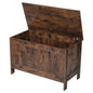 Kids Storage Bench, Wooden Toy Box Chest, Large Storage Cabinet with Safety Hinge, Toddlers Retro Storage Bench for Playroom, Living Room or Entryway, 29.7 x 15.3 x 18.9 in, Easy Assembly, Brown