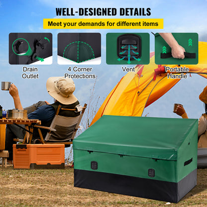 150 Gallon Waterproof Patio Deck Box for Garden Storage