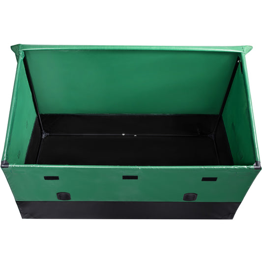 Outdoor Storage Box Patio Deck Box 150 Gallon Waterproof PE Tarpaulin