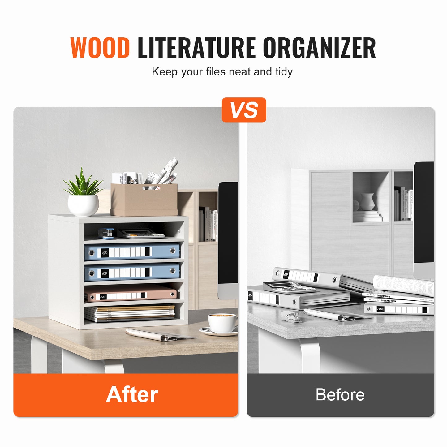 White 5-Shelf File Cabinet - Home Office Storage