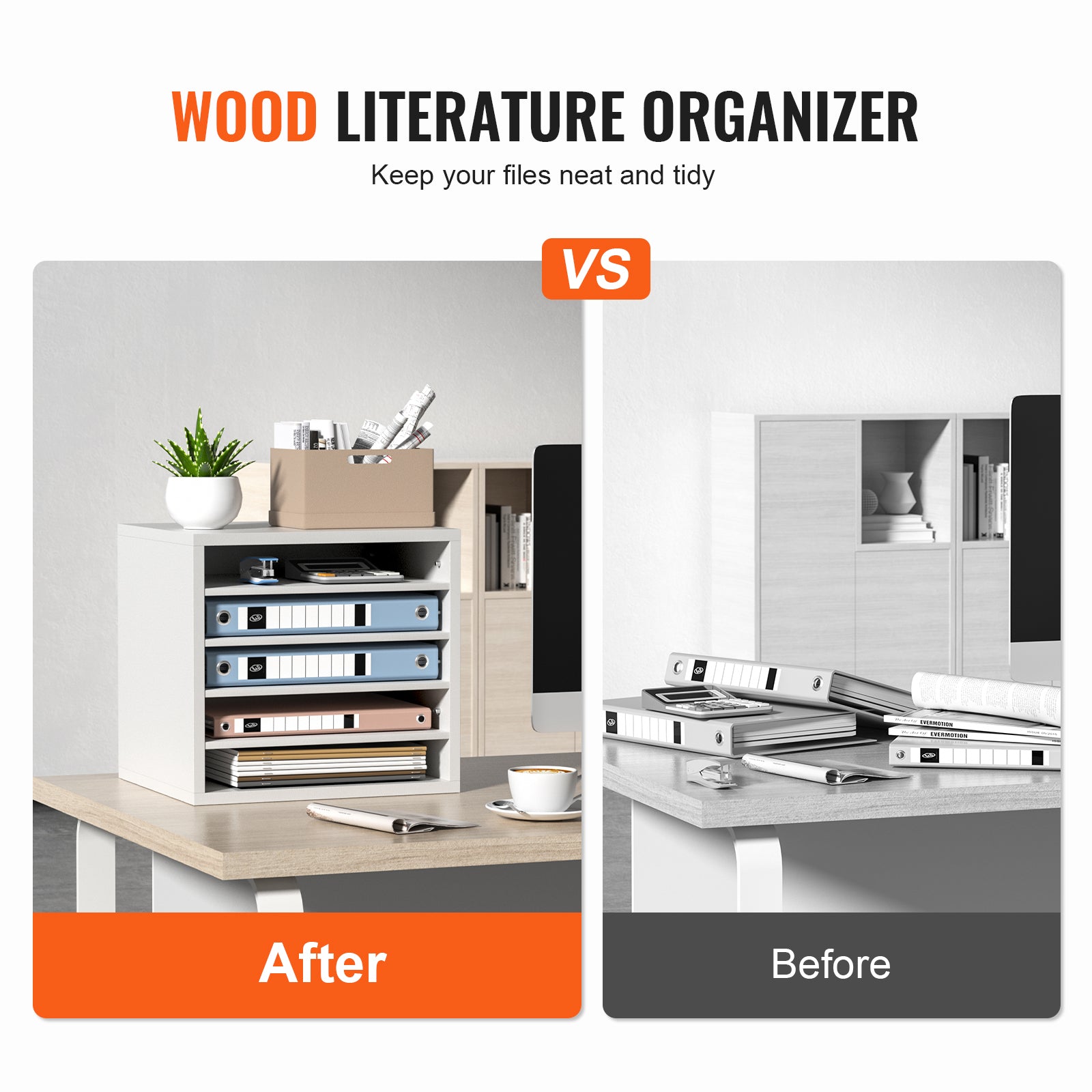 White 5-Shelf File Cabinet - Home Office Storage