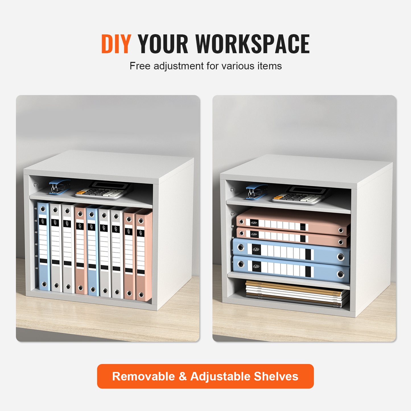 White 5-Shelf File Cabinet - Home Office Storage