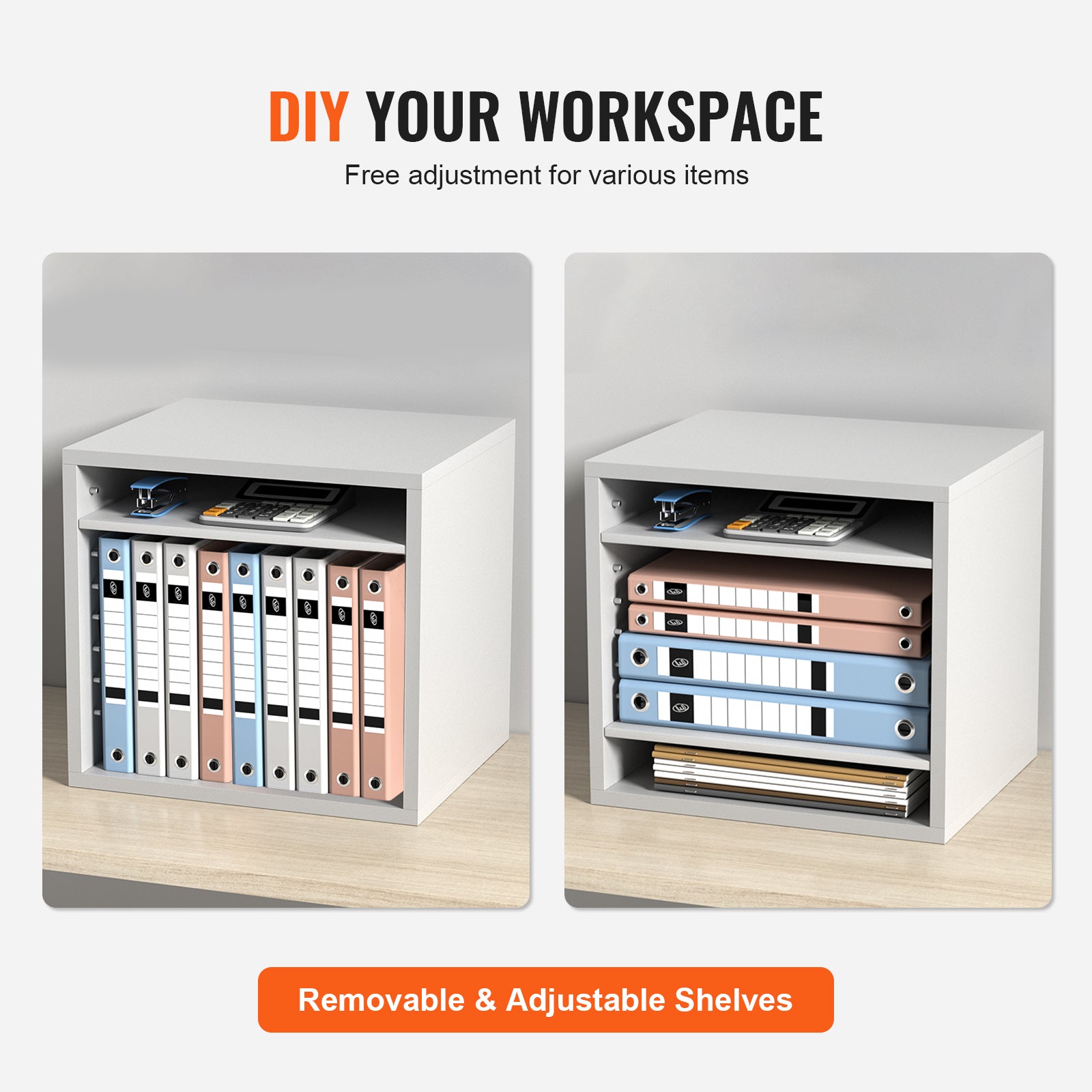 White 5-Shelf File Cabinet - Home Office Storage