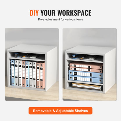 White 5-Shelf File Cabinet - Home Office Storage