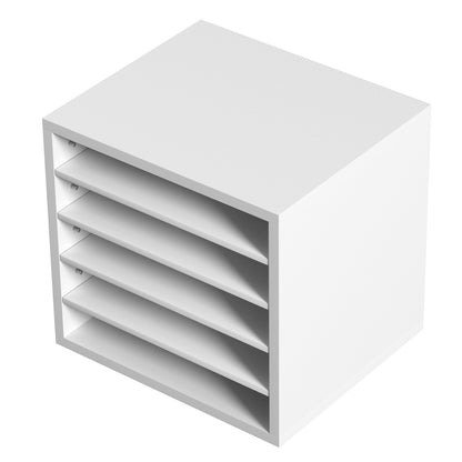White 5-Shelf File Cabinet - Home Office Storage