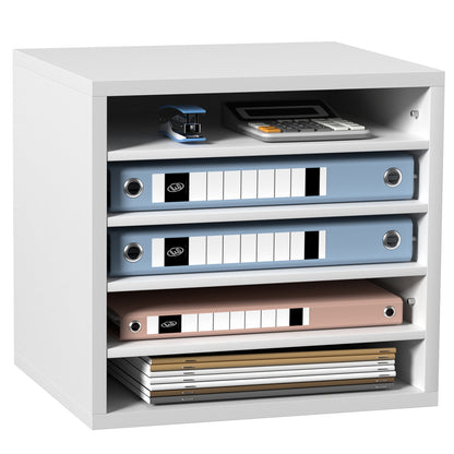 White 5-Shelf File Cabinet - Home Office Storage