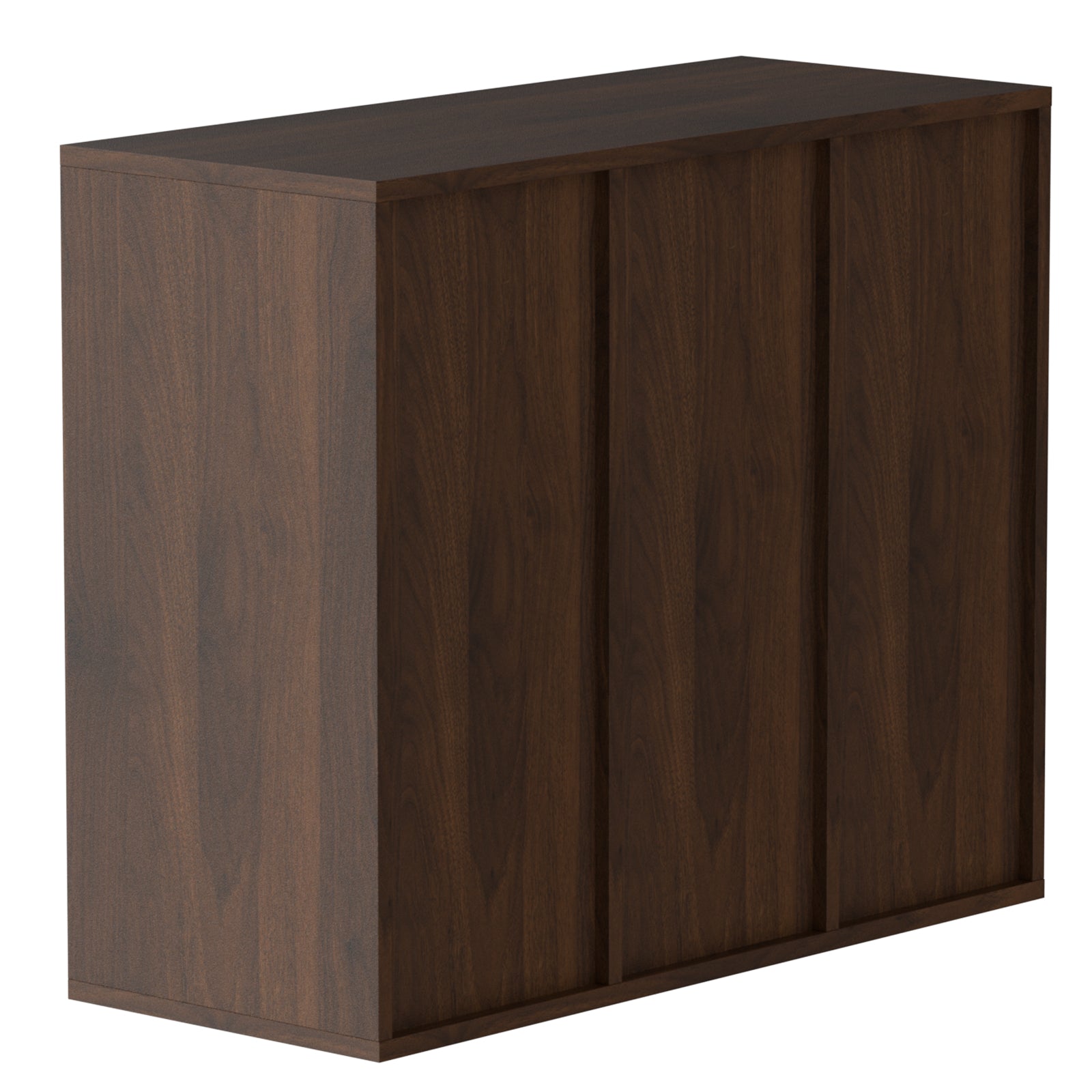 24 Compartment Wood Literature Organizer - Antique Brown for Living Room