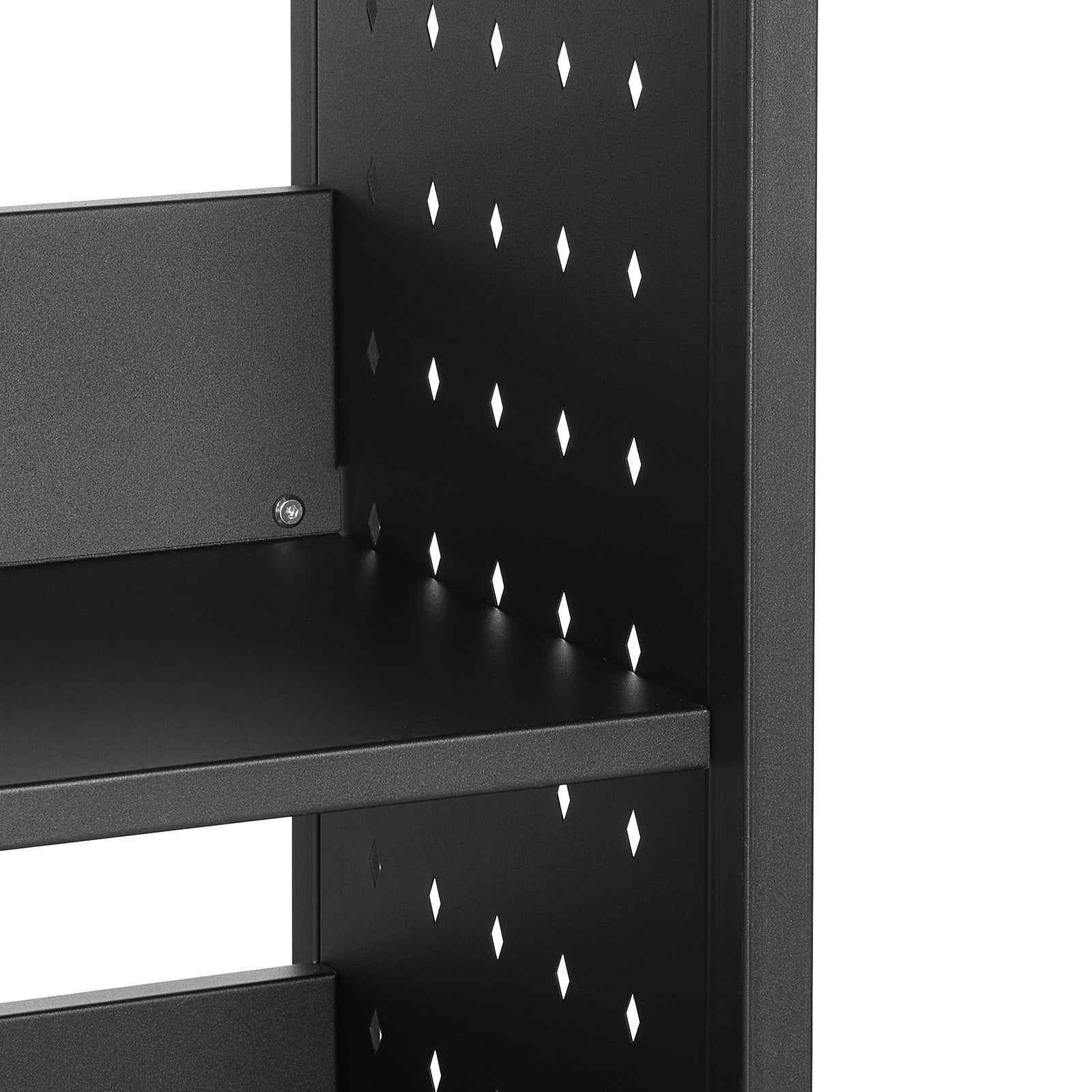 3-Tier Rolling Book Cart - Black | Storage & Display Shelf