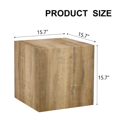 Modern Wood Coffee Table - 15.7" Square MDF