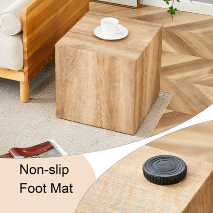 Modern Wood Coffee Table - 15.7" Square MDF
