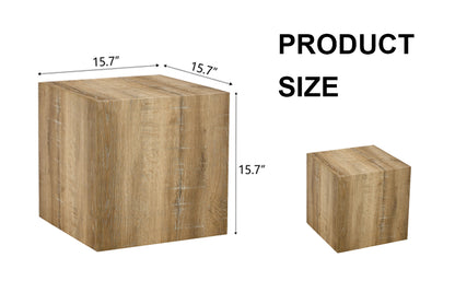 Modern Wood Coffee Table - 15.7" Square MDF