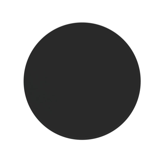 28" Inch Round Tempered Glass Table Top Black Glass 2/5 Inch Thick Beveled Polished Edge