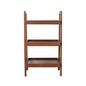 Walnut Color Oak Storage Bench, 3-Tier Beech Wood Shoe Rack for Entryway, Premium Storage Organizer for Bathroom, Living Room, Bedroom, Hallway, Patio, Kitchen