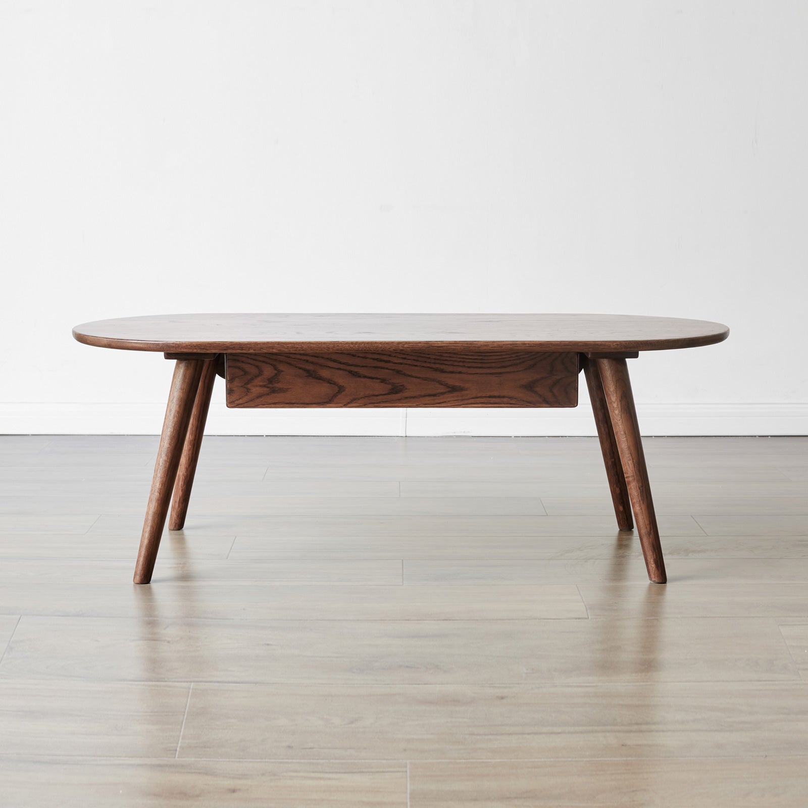 Oak Solid Wood Coffee Table - Round 39.37" Diameter