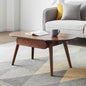 Capsule centre table Low table Table with drawers 100% solid wood Top board Desk Coffee table W 100 x D 52 x H 46 cm Study table Work from home Easy to assemble Natural wood Natural writing desk