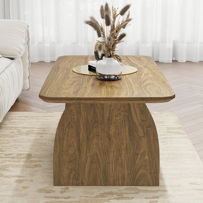 47 Inch Modern Coffee Table - Storage & Wood Design