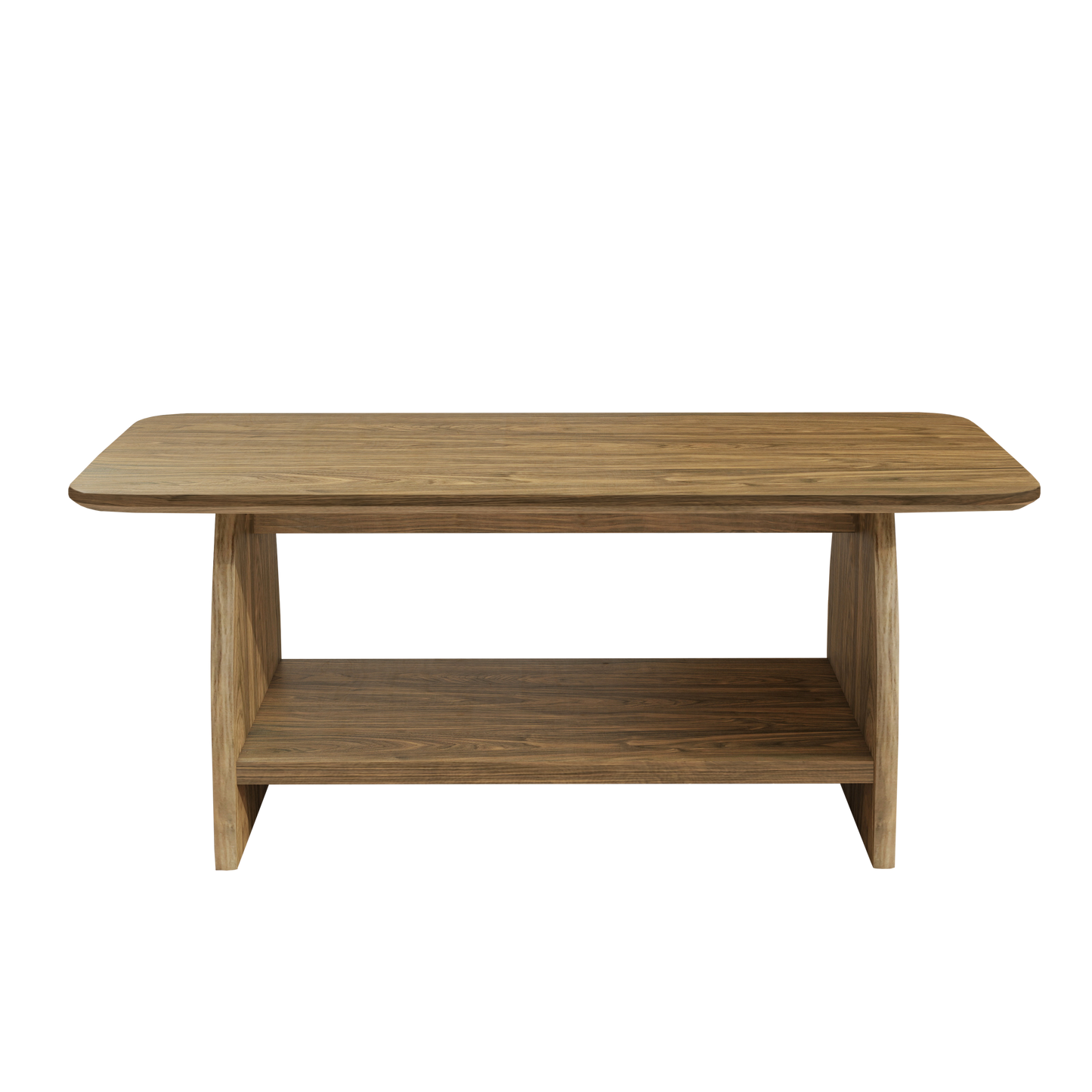 47 Inch Modern Coffee Table - Storage & Wood Design