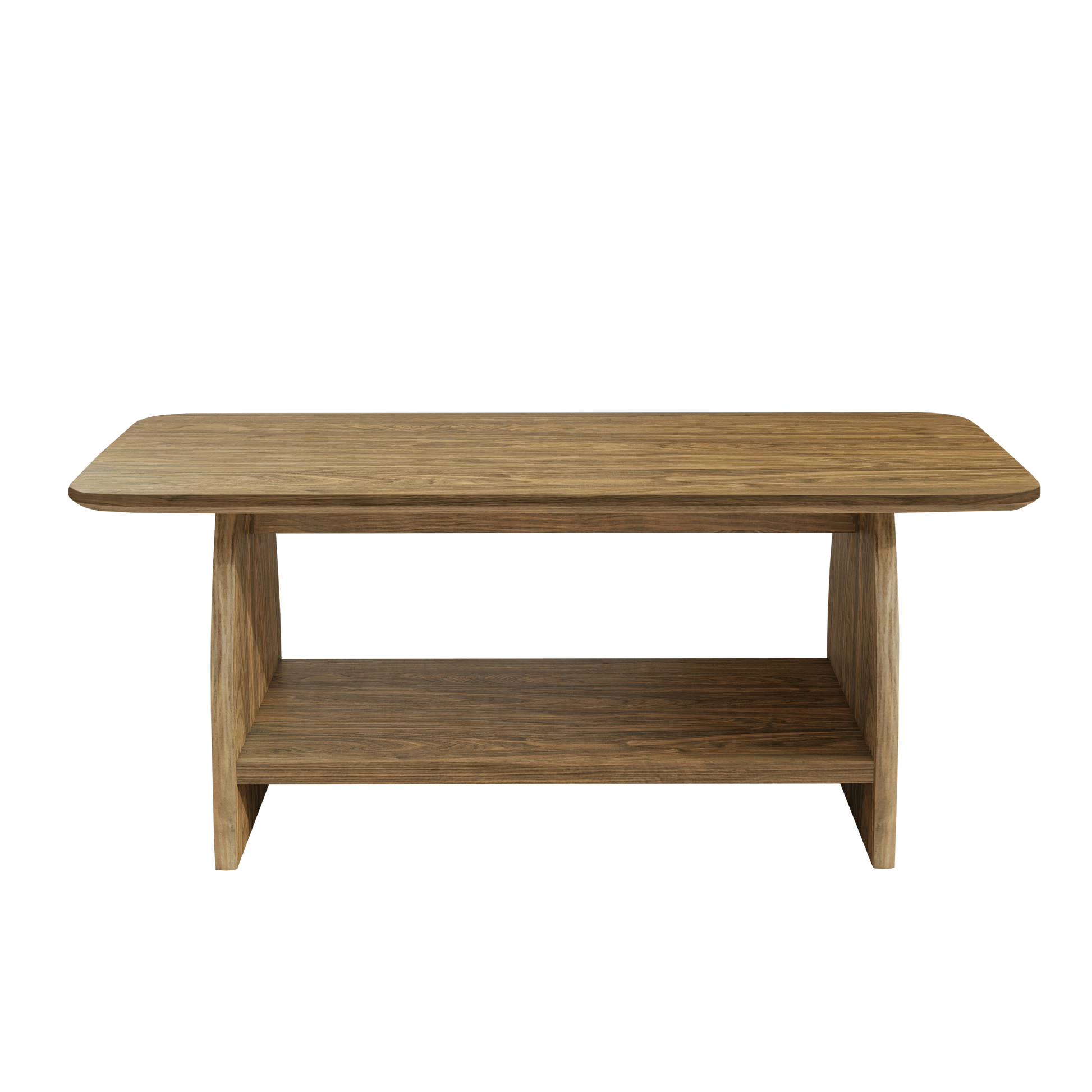 47 Inch Modern Coffee Table - Storage & Wood Design