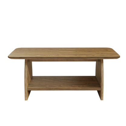 47 Inch Modern Coffee Table - Storage & Wood Design