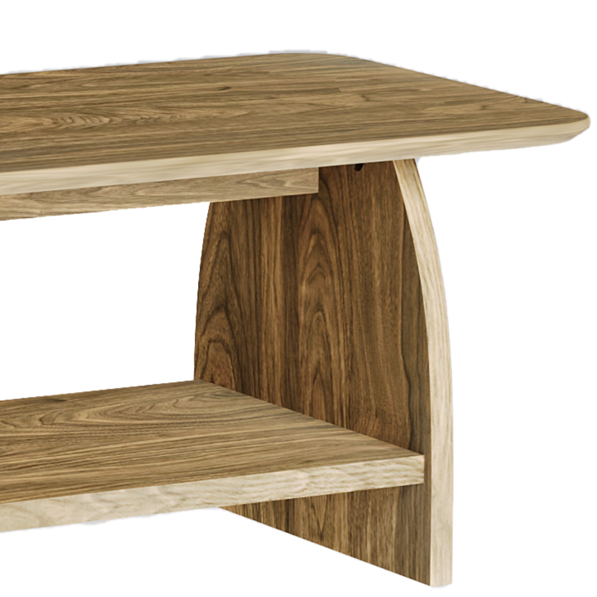 47 Inch Modern Coffee Table - Storage & Wood Design