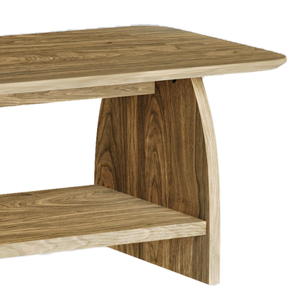 47 Inch Modern Coffee Table - Storage & Wood Design