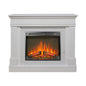 44" Electric Fireplace with Mantel for Living Room or Bedroom,23" Fireplace Insert Heater, Realistic Log and Flame Effect, Remote Control, Timer
