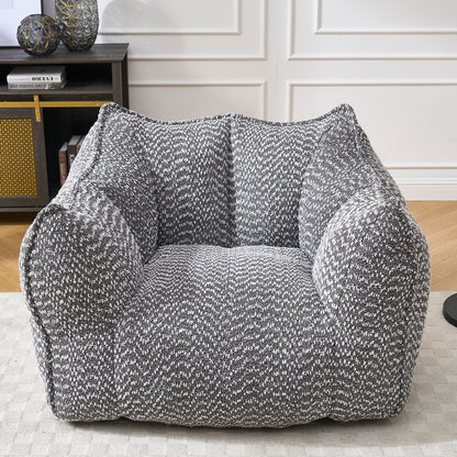 Sofa chairs with highly resilient foam for living rooms and bedrooms, comfortable square lazy sofas, sofas for adults to play, read and watch TV