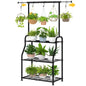 Metal 3 Tiered Hanging Plant Shelf