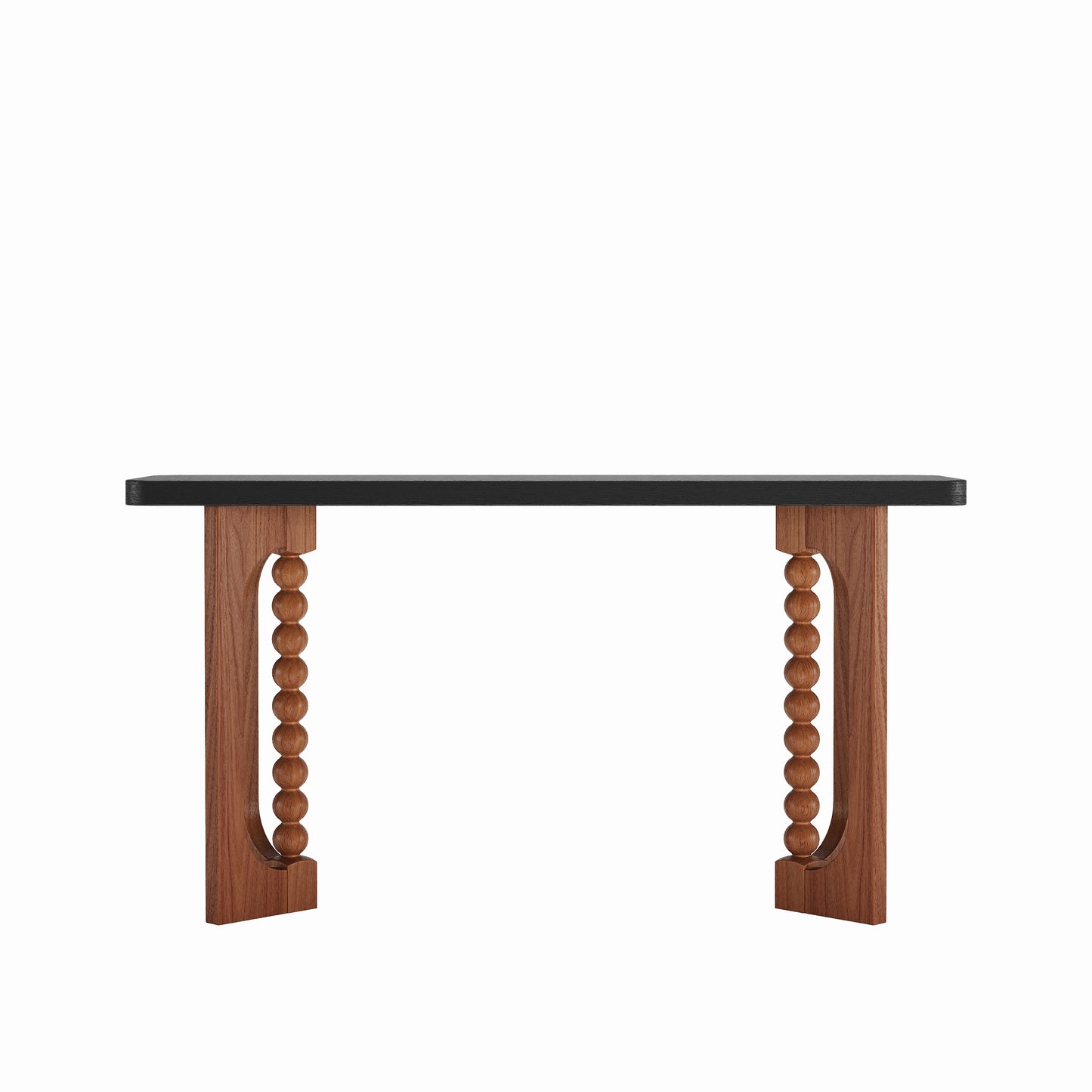 Black & Brown Console Table - Farmhouse Style