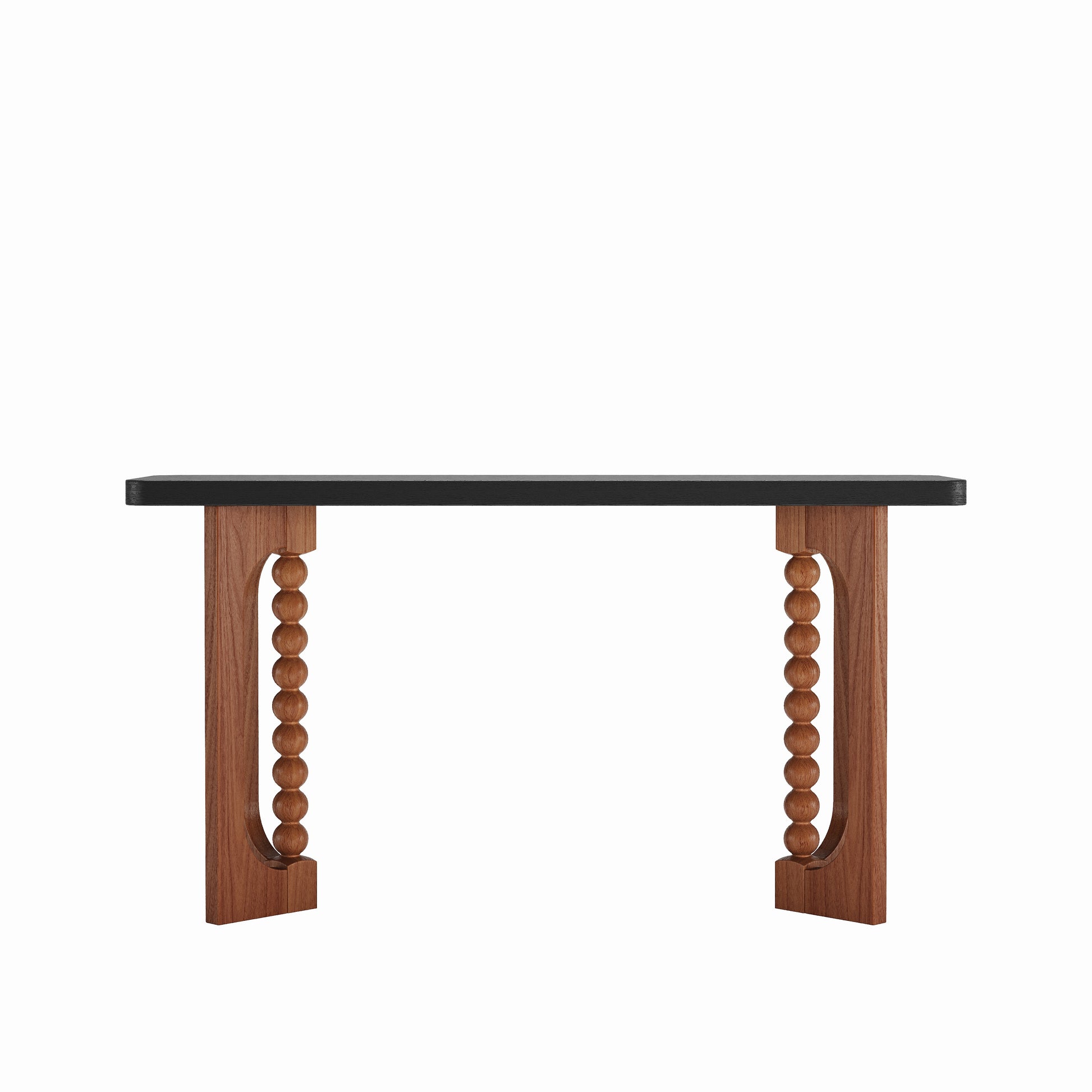 Black & Brown Console Table - Farmhouse Style