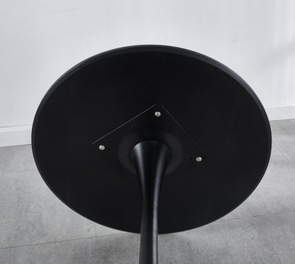 31.5" Matte Black MDF Dining Table - Kitchen Table