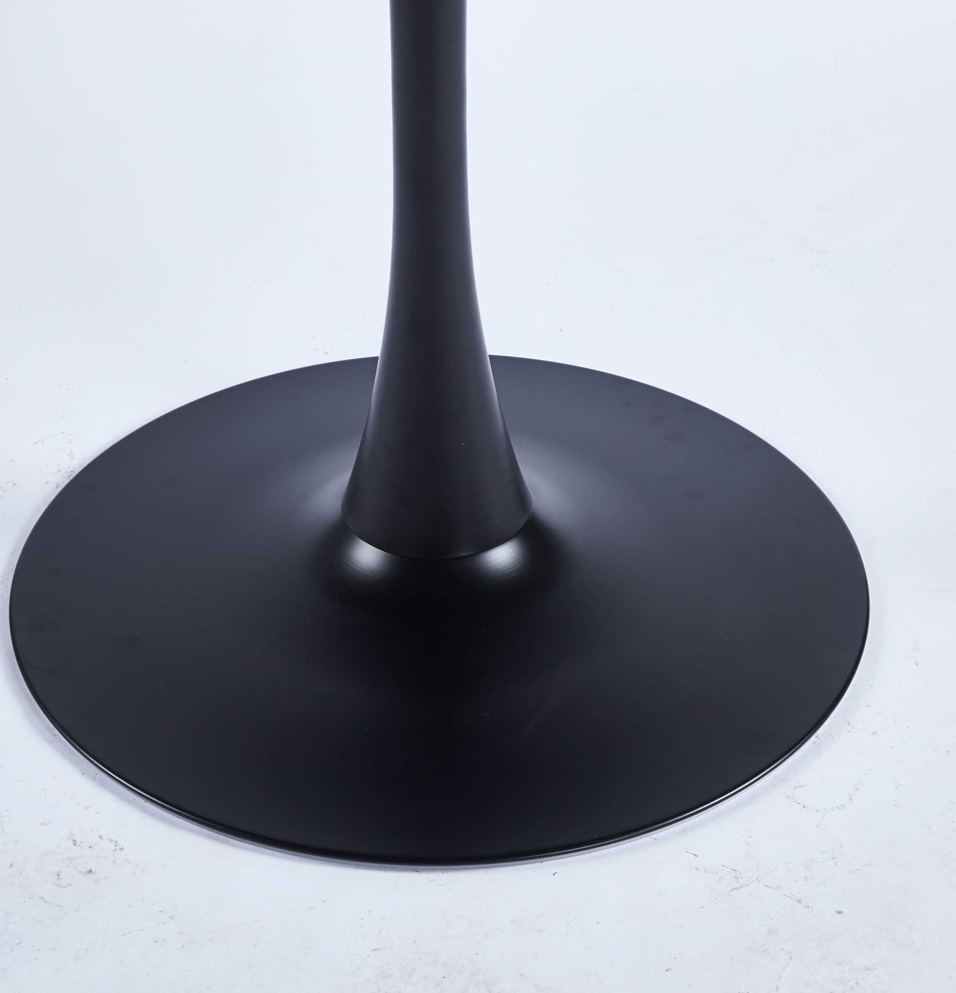 31.5" Matte Black MDF Dining Table - Kitchen Table