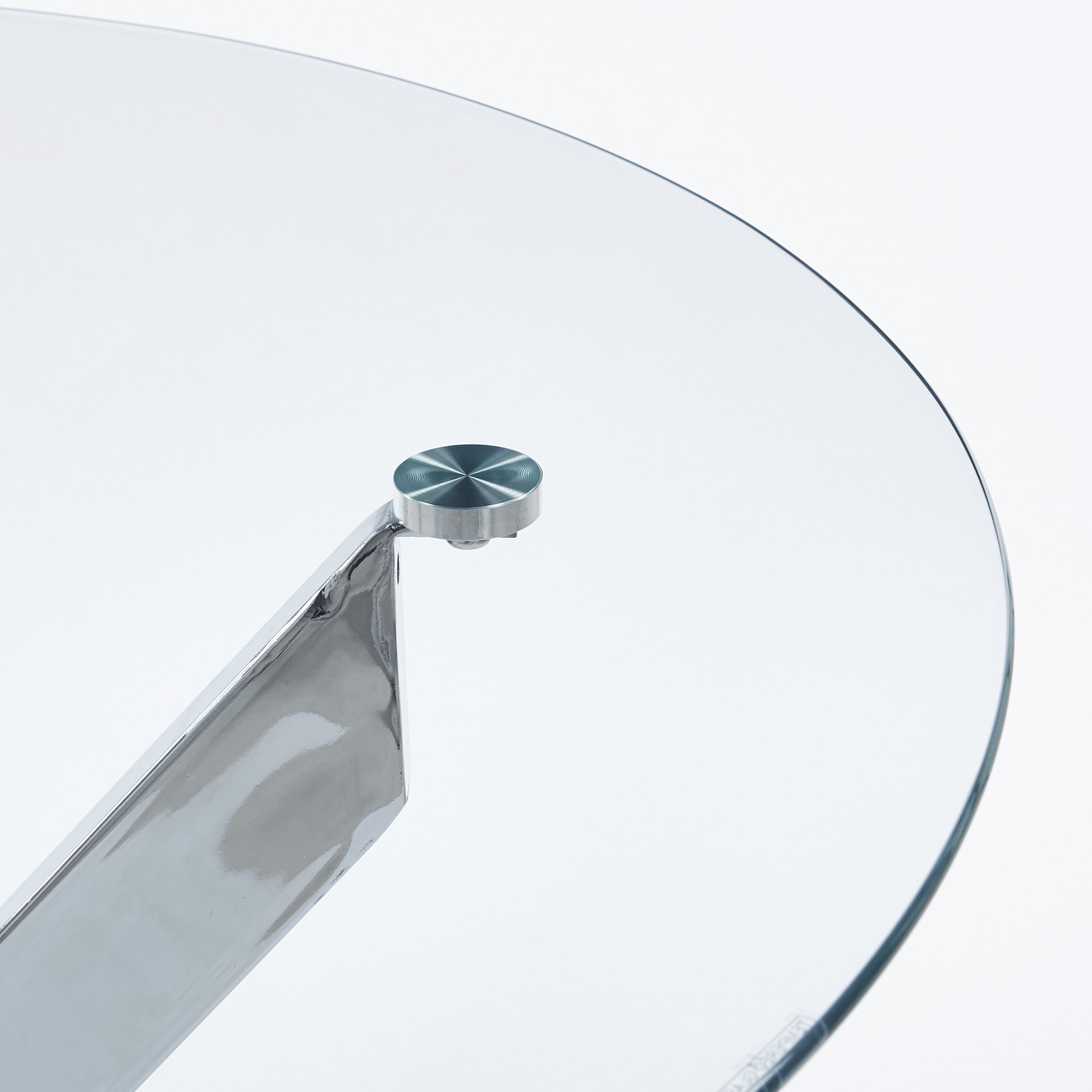 Chrome Glass Dining Table - Modern Kitchen Table